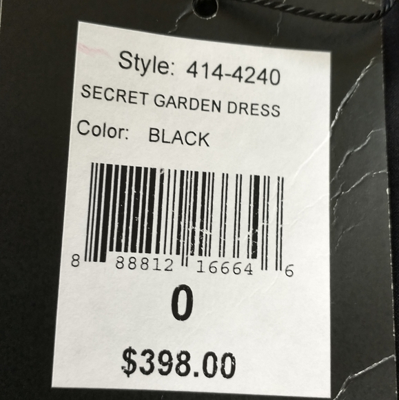 NWT Nanette Lepore black lace secret garden dress 0 - Picture 10 of 11